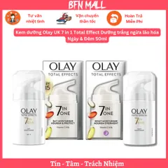 Kem dưỡng Olay UK 7 in 1 Total Effect Dưỡng trắng ngừa lão hóa Ngày & Đêm 50ml