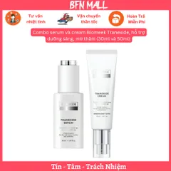 Combo serum và cream Biomeek Tranexide, hỗ trợ dưỡng sáng, mờ thâm (30ml và 50ml)