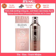 Tinh chất dưỡng trắng da , mờ thâm nám Eldas Aura Shine Gold Pearl Premium Peptide All In One