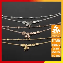 Lắc Chân Nữ Titan Cao Cấp - Thiết Kế Thanh Lịch, Không Gỉ, Dành Cho Phong Cách Thời Trang Sang Trọng, Nhiều Màu Sắc và Kích Cỡ