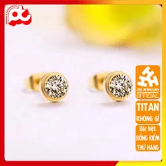 Bông Tai Nữ Titan Cao Cấp - Thiết Kế Thanh Lịch, Sang Trọng, Không Gỉ Cho Phụ Nữ - Quà Tặng Ý Nghĩa