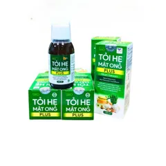 Siro Ho Tỏi Hẹ Mật Ong Plus - Hỗ Trợ Giảm Ho, Đau Họng, Khản Tiếng - Tinh Dầu Tỏi Tự Nhiên Cho Trẻ Em Trên 3 Tuổi - Chai 100ml