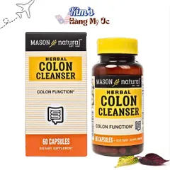 Viên Uống Thải Độc Đại Tràng Colon Herbal Cleanser 60 Viên - Hỗ Trợ Tiêu Hóa, Chất Xơ, Thảo Dược Tự Nhiên, Dinh Dưỡng Cơ Thể