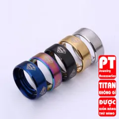Nhẫn Nam Titan Cao Cấp - Đẳng Cấp Thời Trang Mạnh Mẽ, Chống Gỉ, An Toàn Cho Da, Quà Tặng Ý Nghĩa Cho Đấng Mày Râu