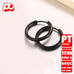 Bông Tai Titan Nam Cao Cấp - Phong Cách Hiện Đại Đẳng Cấp, Chống Gỉ, An Toàn Cho Da, Phụ Kiện Thời Trang Nam tính