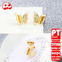 Bông Tai Nữ Titan Cao Cấp - Sang Trọng, Chống Gỉ Sét, Phụ Kiện Thời Trang Tinh Tế - Quà Tặng Ý Nghĩa cho Phụ Nữ