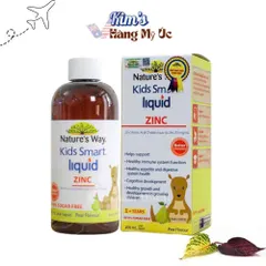 Nature's Way Kids Smart Liquid Zinc 100ml - Bổ Sung Kẽm Tăng Cường Sức Đề Kháng & Hỗ Trợ Tiêu Hóa Cho Trẻ Em 0-12 Tuổi