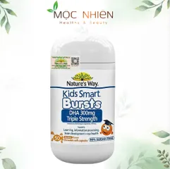 Viên Nhai Bổ Sung Canxi Nature’s Way Burst Với Magie & Kẽm - Hỗ Trợ Phát Triển Xương & Răng Cho Trẻ Em (30 Viên)
