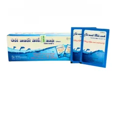 Muối Biển Xanh Tâm Việt - Hộp 20 Gói Vệ Sinh Răng Miệng, Họng, Rửa Vết Thương - Chăm Sóc Sức Khỏe Đơn Giản