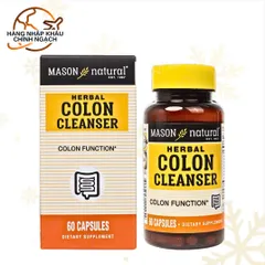 Viên Uống Thải Độc Đại Tràng Mason Natural 60 Viên - Hỗ Trợ Tiêu Hóa, Cân Bằng Vi Sinh, Giải Quyết Vấn Đề Đại Tràng