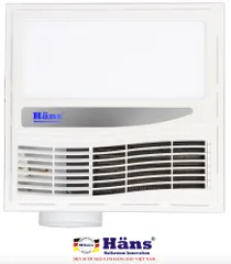 Quạt Sưởi Âm Trần Có Điều Khiển Hans HA-R - Thiết Kế Độc Đáo, Tiết Kiệm Năng Lượng, Phù Hợp Phòng Tắm Diện Tích 4-6m2