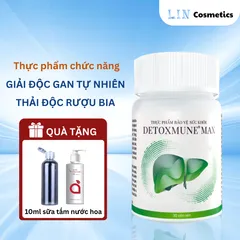 Viên Uống Giải Độc Gan Detoxmune Max - Bảo Vệ Gan, Giải Độc, Hỗ Trợ Chức Năng Gan 30 Viên/Hộp - Sản Phẩm Chăm Sóc Sức Khỏe
