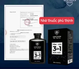 Shampoo 3 Trong 1 Kingsman - Sữa Tắm Gội Rửa Mặt Hương Nước Hoa Quyến Rũ - Thư Giãn Tươi Mát Mỗi Ngày