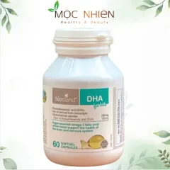 Viên uống bổ sung DHA Bio Island cho trẻ - Hỗ trợ phát triển não bộ và thị lực, dễ uống, 60 viên