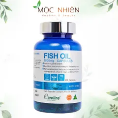 Dầu cá Careline Fish Oil 1000mg - Hỗ trợ não bộ, tim mạch, thị lực & miễn dịch - 100 viên Omega 3 tự nhiên từ Úc