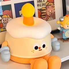 Đèn Ngủ Hình Bánh Kem Sinh Nhật Cute - Đèn LED Thông Minh Có Nhạc Để Bàn Quà Tặng Đáng Yêu Cho Bạn Gái