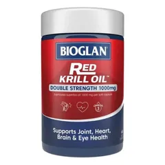 Dầu Nhuyễn thể Omega 3 Bioglan Red Krill Oil 60 viên - Hỗ trợ sức khỏe tim mạch và tăng cường sức đề kháng tự nhiên