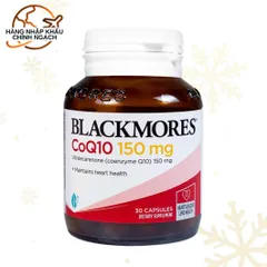 Viên uống hỗ trợ tim mạch Blackmores CoQ10 150mg - Thực phẩm chức năng 30 viên nhập khẩu Úc, bảo vệ sức khỏe tim mạch
