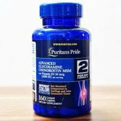 Viên uống bổ khớp Puritan’s Pride Advanced Glucosamine MSM & D3 160 viên hỗ trợ sức khỏe khớp tự nhiên tại Mỹ