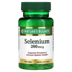 Viên Uống Selenium Nature's Bounty 200mcg - Hỗ Trợ Sức Khỏe Tuyến Tiền Liệt, Chất Chống Oxy Hóa 100 Viên