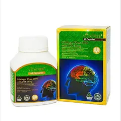 [SALE - CÒN 1] Viên uống bổ não Vitatree Ginkgo Plus 6000 with Q10 50mg hộp 60 viên