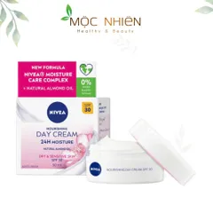 Kem Dưỡng Ngày Nivea Nourishing Day Cream SPF 30 - Dưỡng Ẩm Cho Da Khô Nhạy Cảm, Bảo Vệ Da Khỏi Tác Nhân Mặt Trời 50ml