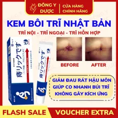 Kem Bôi Giảm Đau Hậu Môn Nhật Bản - Hỗ Trợ Cải Thiện Trĩ Nội Ngoại, Làm Dịu, Mát, Co Búi Trĩ, Dạng Kem 20g