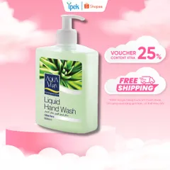 Nước Rửa Tay AquaVera 500ml Kháng Khuẩn Hương Lô Hội - Dưỡng Da Mềm Mại, Làm Sạch Dịu Nhẹ, Bảo Vệ Da Tự Nhiên