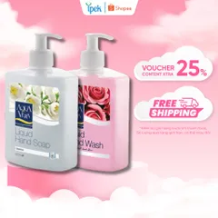Combo 2 Nước Rửa Tay Diệt Khuẩn AquaVera 500ml - Hương Lô Hội Dưỡng Da Dịu Nhẹ, Kháng Khuẩn, An Toàn Sức Khỏe