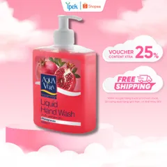 Nước Rửa Tay Kháng Khuẩn AquaVera 500ml - Dưỡng Da Hương Lựu Từ Thổ Nhĩ Kỳ, Chống Oxy Hóa, An Toàn Sức Khỏe