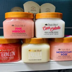Tẩy Tế Bào Chết Toàn Thân Tree Hut Shea Sugar Scrub 510g - Dưỡng Ẩm Da Mềm Mịn Không Chất Hóa Học, Giải Pháp Làm Sạch Da Tự Nhiên
