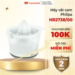 Máy Vắt Cam Philips HR2738 - Công Suất 25W, Dung Tích 0.5 Lít, Thiết Kế Tiện Lợi, Bảo Hành 2 Năm, Hàng Chính Hãng