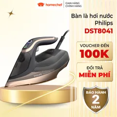 Bàn ủi hơi nước Philips DST8041 - Công suất 3000W, Hơi phun mạnh 260g, Công nghệ OptimalTEMP, Bảo hành 2 năm