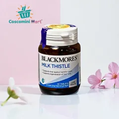 Viên uống Blackmores Milk Thistle 42 viên - Hỗ trợ chức năng gan, bảo vệ gan tự nhiên, phục hồi tế bào gan từ chiết xuất cây kế sữa