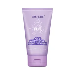 Sữa Rửa Mặt Lro'Cre Ngăn Ngừa Mụn & Làm Sáng Da - Acne Whitening Creme Cleanser 100g, Dưỡng Sạch Sâu & Cung Cấp Vitamin C
