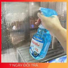 Nước Lau Kính Hando Hương Hoa 600ml - Sạch Bóng Không Vết Sọc, Dùng Cho Kính, Gương, Mặt Phẳng, Tiện Lợi và Dễ Sử Dụng