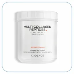 Bột Collagen Codeage Multi Collagen Peptides hỗ trợ trẻ hóa da 567g, 5 loại collagen cho làn da căng mịn, giảm nếp nhăn, sản phẩm chất lượng từ Mỹ