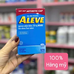 Aleve Naproxen Sodium 220mg (270 viên) – Giảm đau, hạ sốt, hỗ trợ khớp hiệu quả