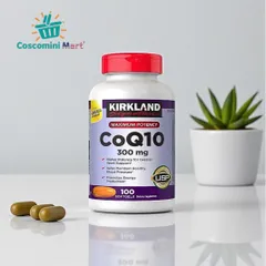 Viên uống bổ tim mạch Kirkland Signature CoQ10 300mg - 100 viên Hỗ trợ sức khỏe tim mạch và năng lượng tế bào từ Mỹ