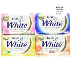 Xà Phòng Tắm Kao White Soap Nhật Bản - Sạch Da, Cung Cấp Độ Ẩm, Chiết Xuất Từ Thiên Nhiên, Hương Thơm Dễ Chịu, Bảo Vệ Da Khỏe Mạnh