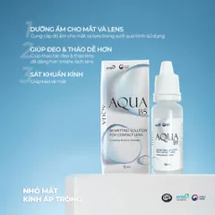Nước Nhỏ Mắt Lens Aqua B5 15ml Cao Cấp - Dưỡng Ẩm Cho Mắt Nhạy Cảm - Angel Eyes, Giảm Khô Mắt, Bảo Vệ Kính Áp Tròng