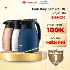 Bình Thủy Bấm Rót Zojirushi SH-HC10-AD 1L - Phích Giữ Nhiệt Cao Cấp Nhật Bản, Sang Trọng và An Toàn cho Gia Đình