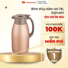 Bình giữ nhiệt Zojirushi 1.9L SH-HC19-NU - Phích giữ nóng lạnh cao cấp, bấm rót tiện lợi, bảo hành 1 năm, thiết kế sang trọng, an toàn sức khỏe.