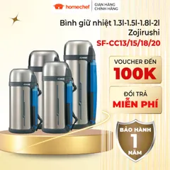 Bình Giữ Nhiệt Nóng Lạnh Zojirushi 1.3L SF-CC13-XA - Bảo Hành 1 Năm, Chất Lượng Nhật Bản, Duy Trì Nhiệt Lâu, Màu Inox