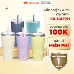 Cốc Giữ Nhiệt Zojirushi SX-HA72H 720ml - Bình Giữ Nóng Lạnh Kèm Ống Hút, Thép Không Gỉ, Bảo Hành 1 Năm - Sang Trọng, Dễ Dàng Vệ Sinh