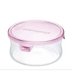 Hộp Thủy Tinh Tròn Iwaki 380ml - Chịu Nhiệt Borosilicate, Dùng Lò Vi Sóng, Tiện Lợi Bảo Quản Thực Phẩm, Made in Thailand