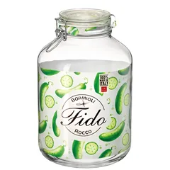 Hũ Thủy Tinh Nắp Cài Bormioli Fido 5 Lít - Lý Tưởng Bảo Quản Thực Phẩm, Ngâm Ủ, Đồ Uống - Thiết Kế Sang Trọng, Độ Bền Cao