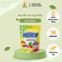 Kẹo dẻo trái cây Hi-Chew USA 850g - Kẹo nhai mềm vị trái cây tự nhiên, không phẩm màu, không chất bảo quản, ăn vặt ngon miệng
