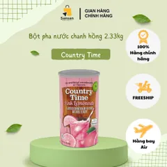 Bột Pha Nước Chanh Hồng Country Time Pink Lemonade 2.33kg - Hương Vị Tươi Mát, Không Chất Bảo Quản, Lý Tưởng Cho Gia Đình, Ngày Hè