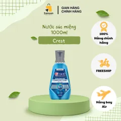 Nước Súc Miệng Crest Pro-Health Advanced 1000ml - Chăm Sóc Răng Miệng Toàn Diện, Không Cồn, An Toàn Cho Trẻ Em Từ 6 Tuổi